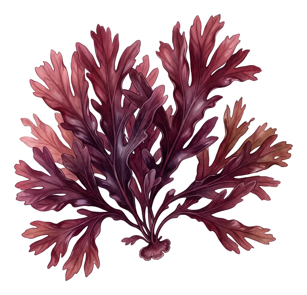 Dulse, illustration naturaliste