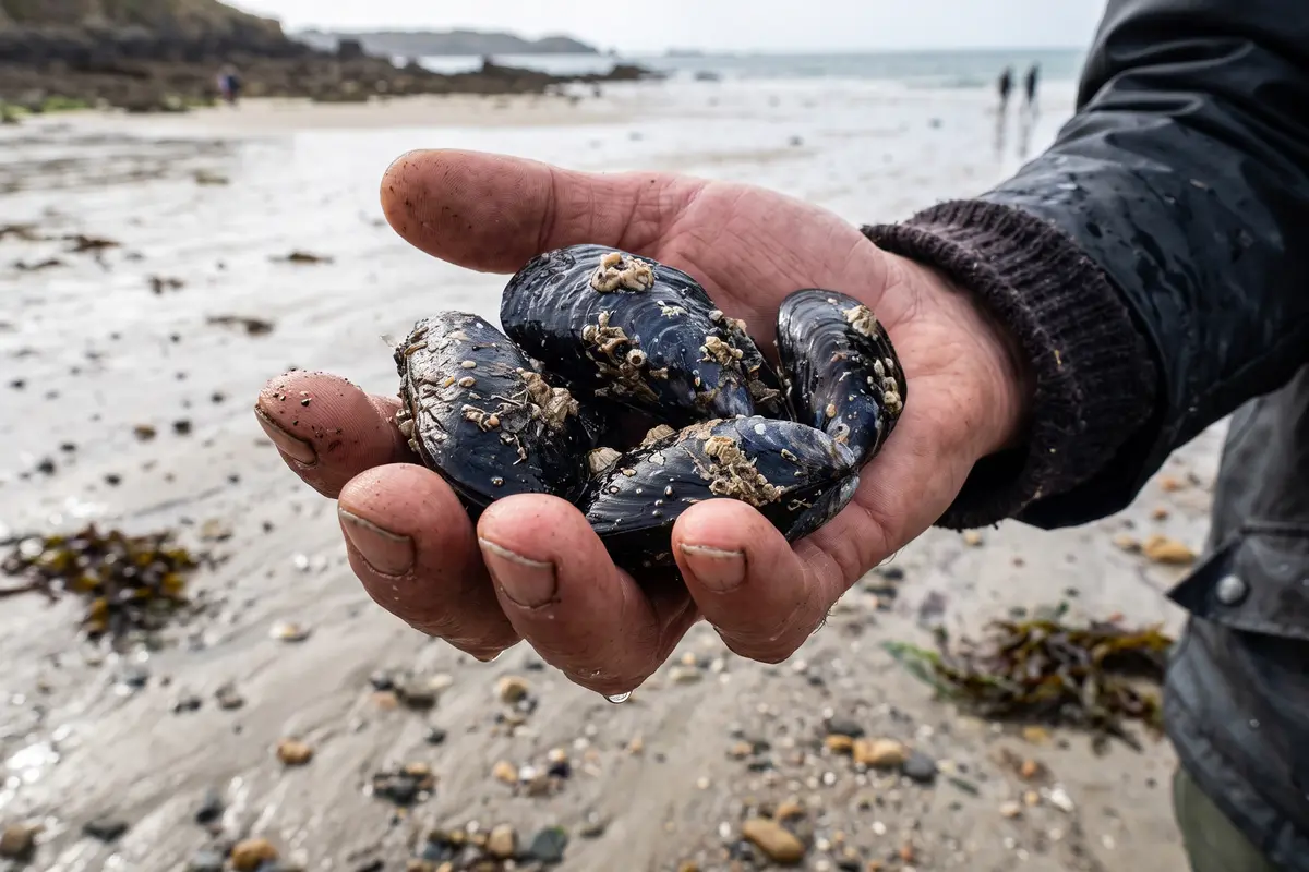 Moule commune sur l'estran