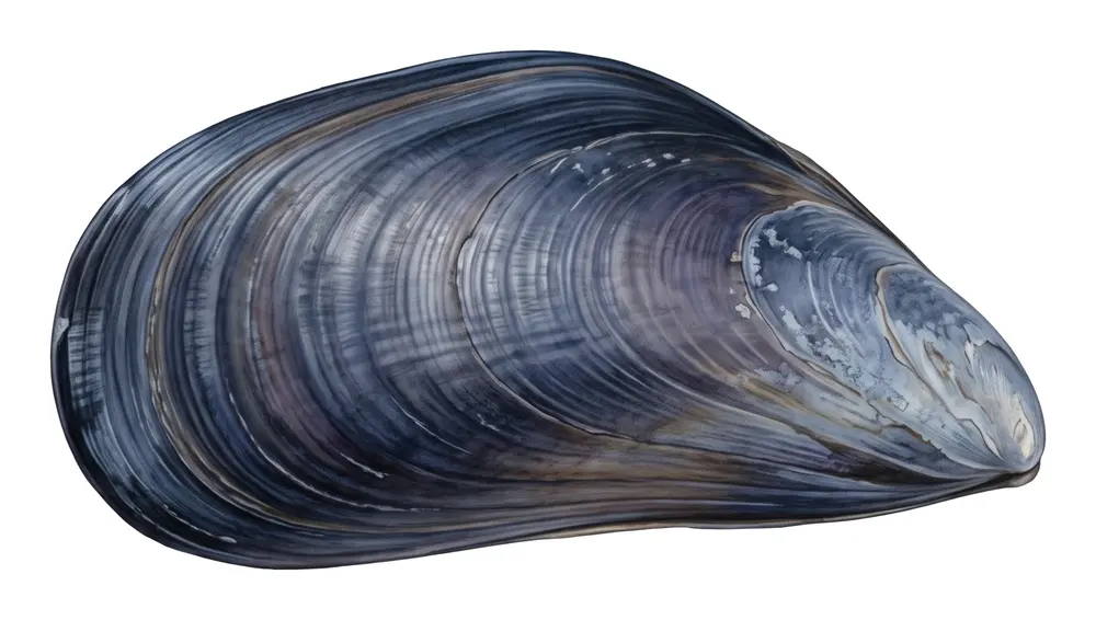 Moule Commune, illustration naturaliste