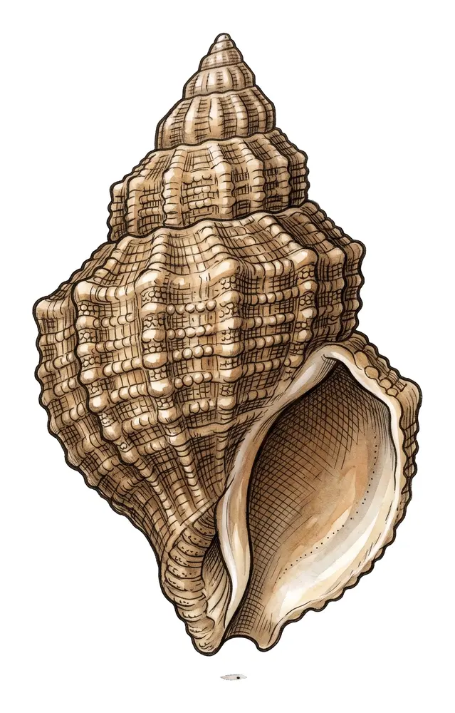 Nasse, illustration naturaliste
