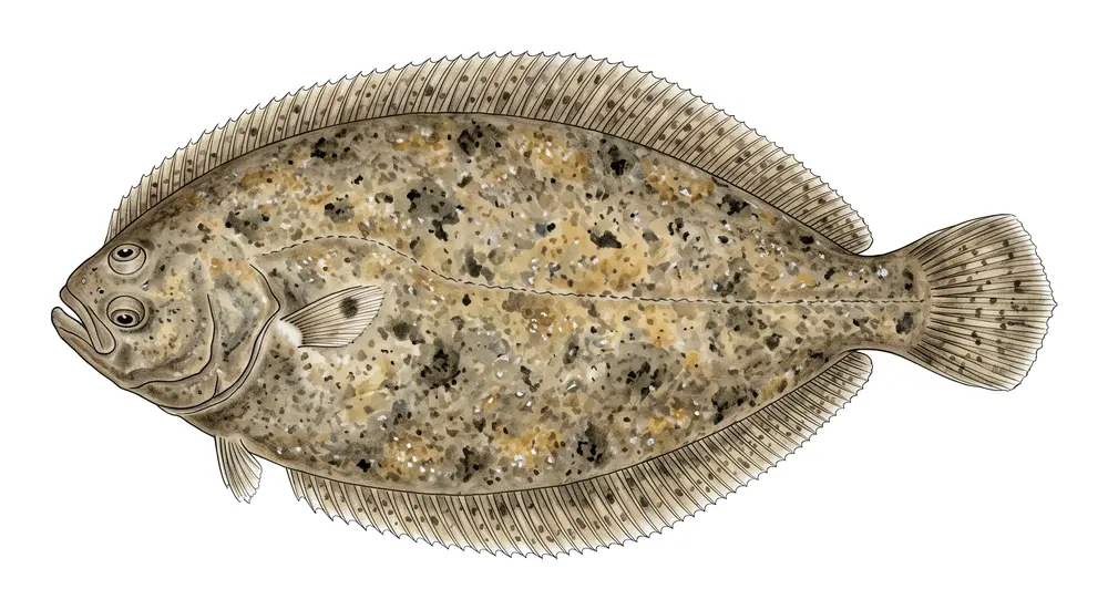 Sole, illustration naturaliste